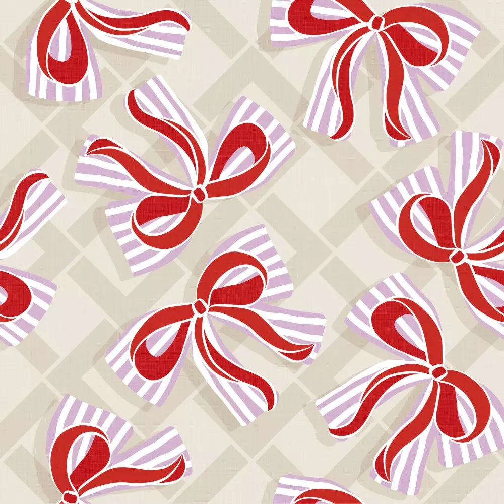 Bows Taupe Luncheon Napkins