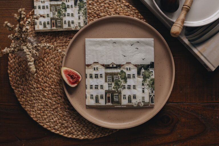 Manor Road City Life Luncheon Napkins