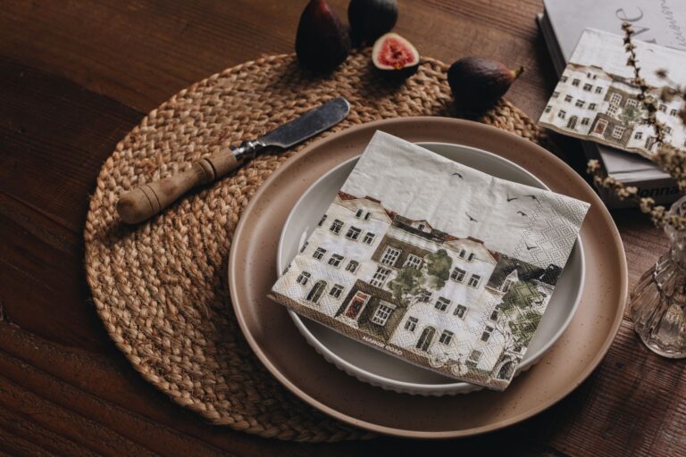 Manor Road City Life Luncheon Napkins