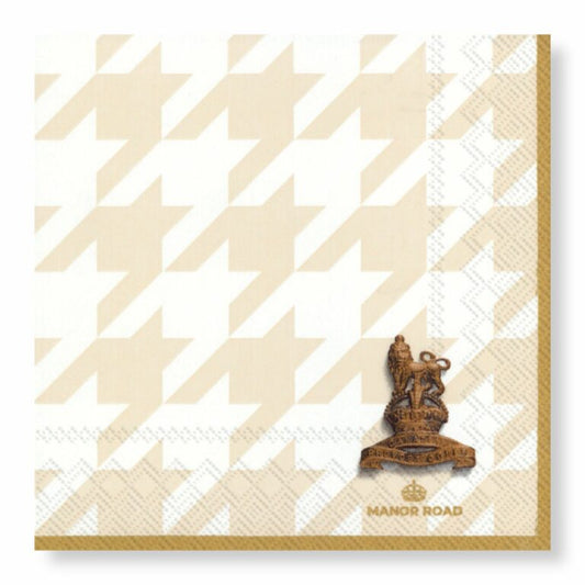 Manor Road Classic Houndstooth Cocktail Napkins
