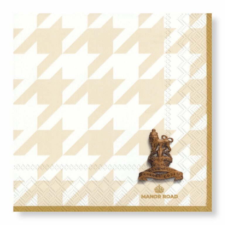 Manor Road Classic Houndstooth Luncheon Napkins