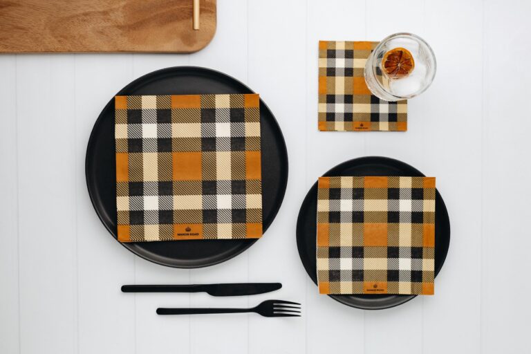 Manor Road Classic Plaid Dinner Napkins