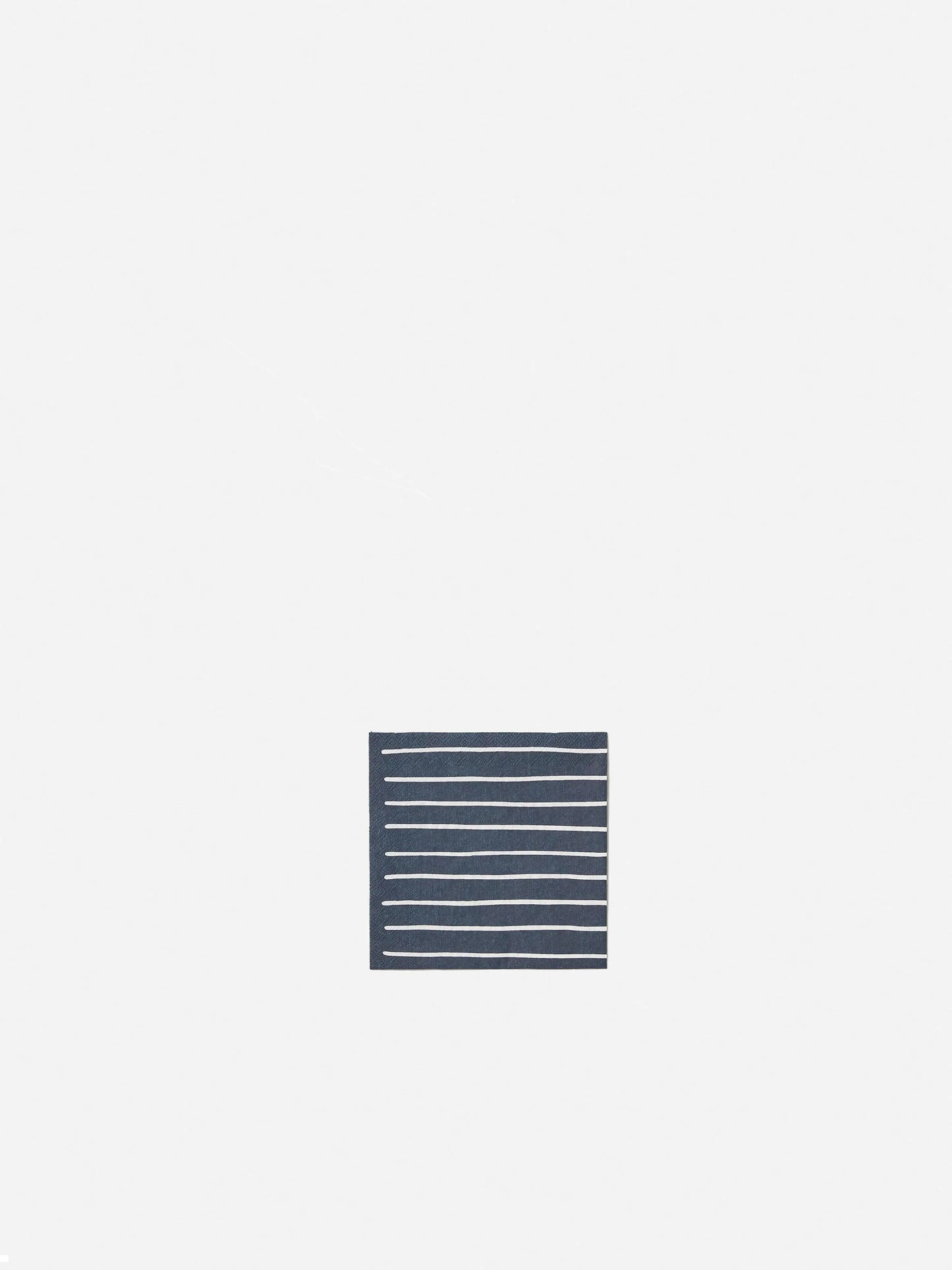 Citta Stripe Navy White Cocktail Napkins
