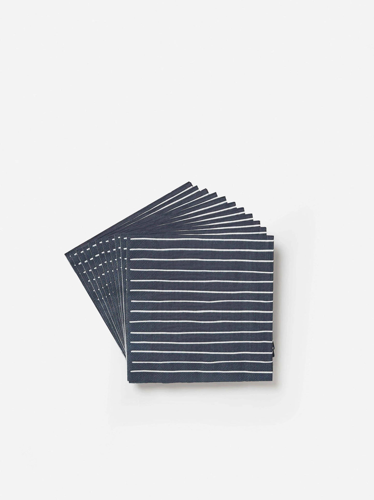 Citta Stripe Navy White Dinner Napkins