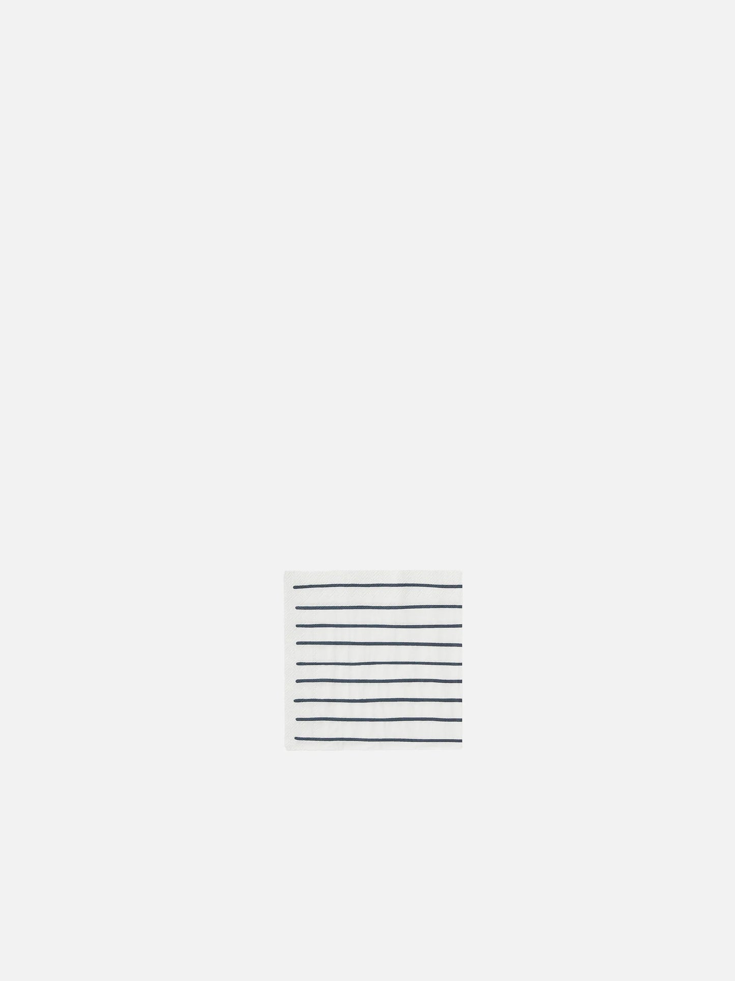 Citta Stripe White Navy Cocktail Napkins