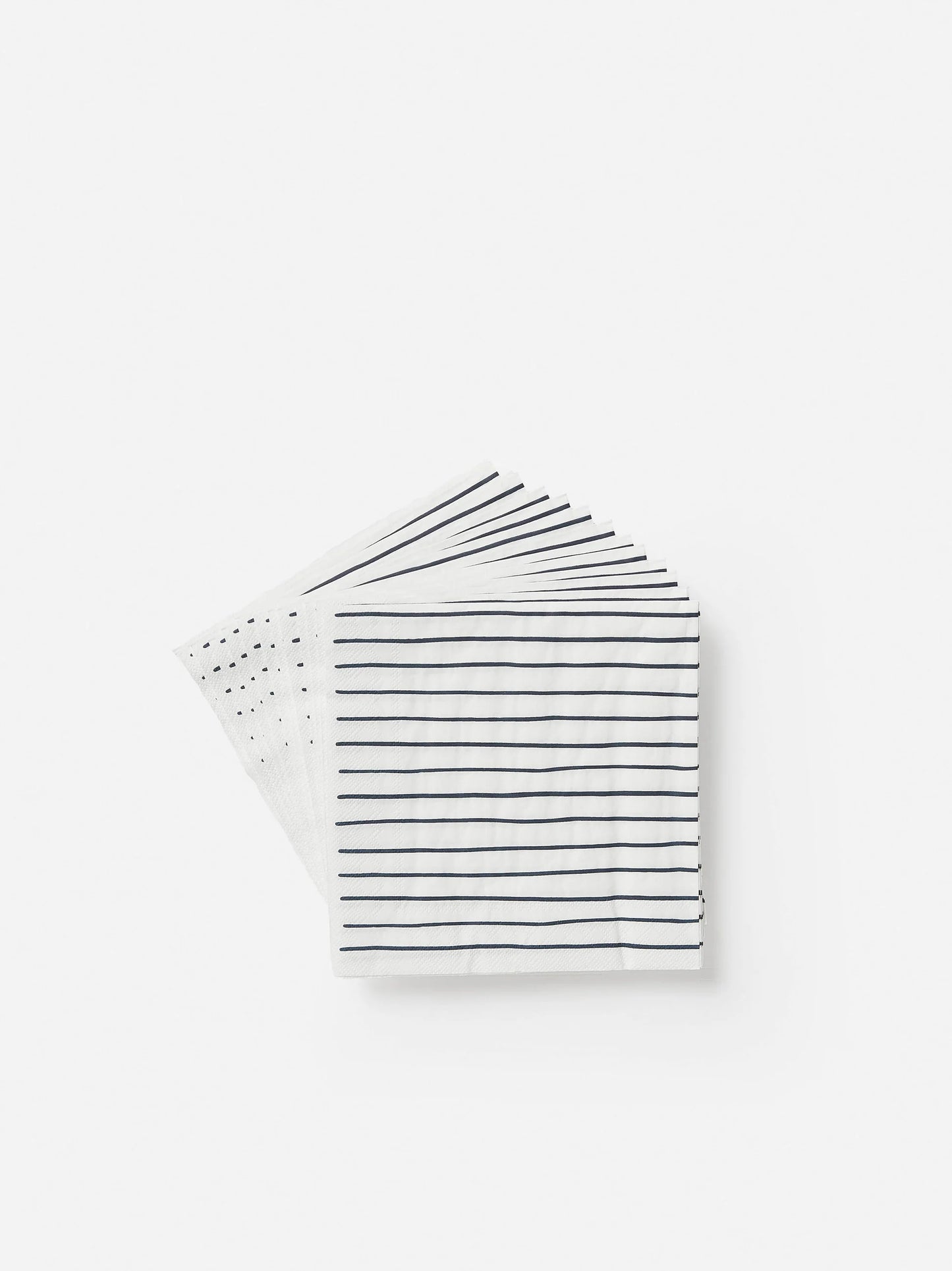 Citta Stripe White Navy Dinner Napkins
