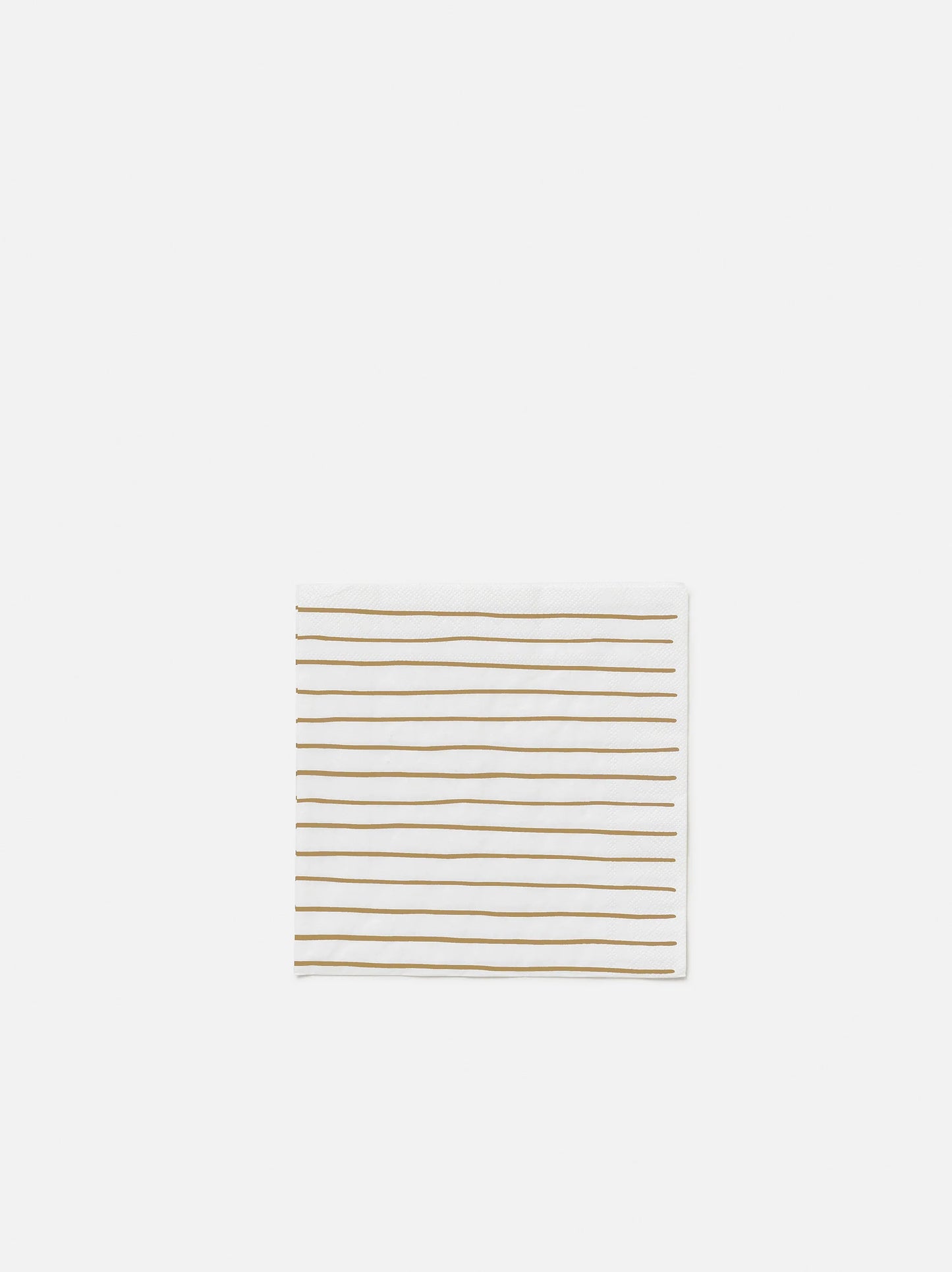 Citta Stripe White Mustard Dinner Napkins