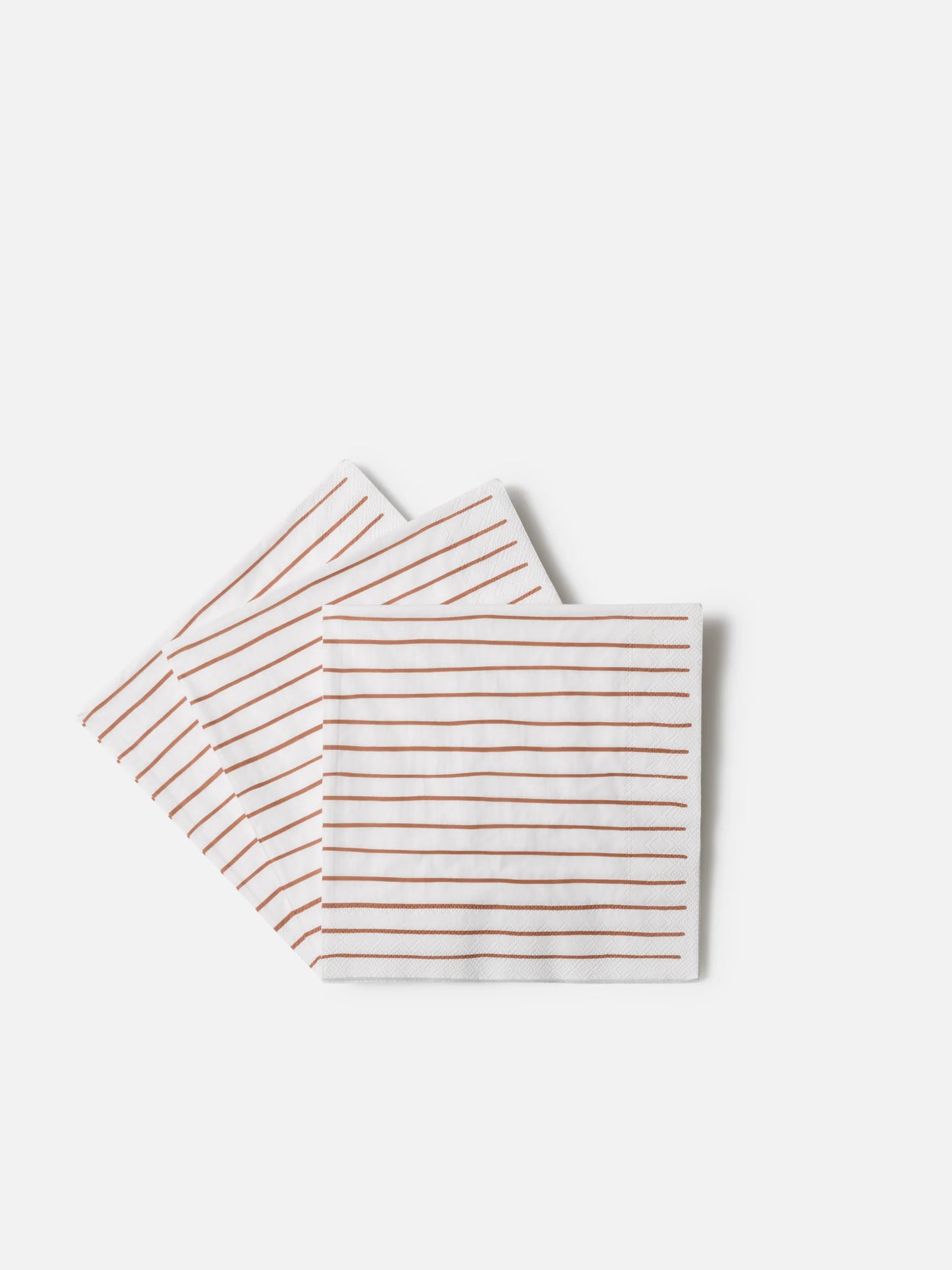 Citta Stripe White Brick Dinner Napkins