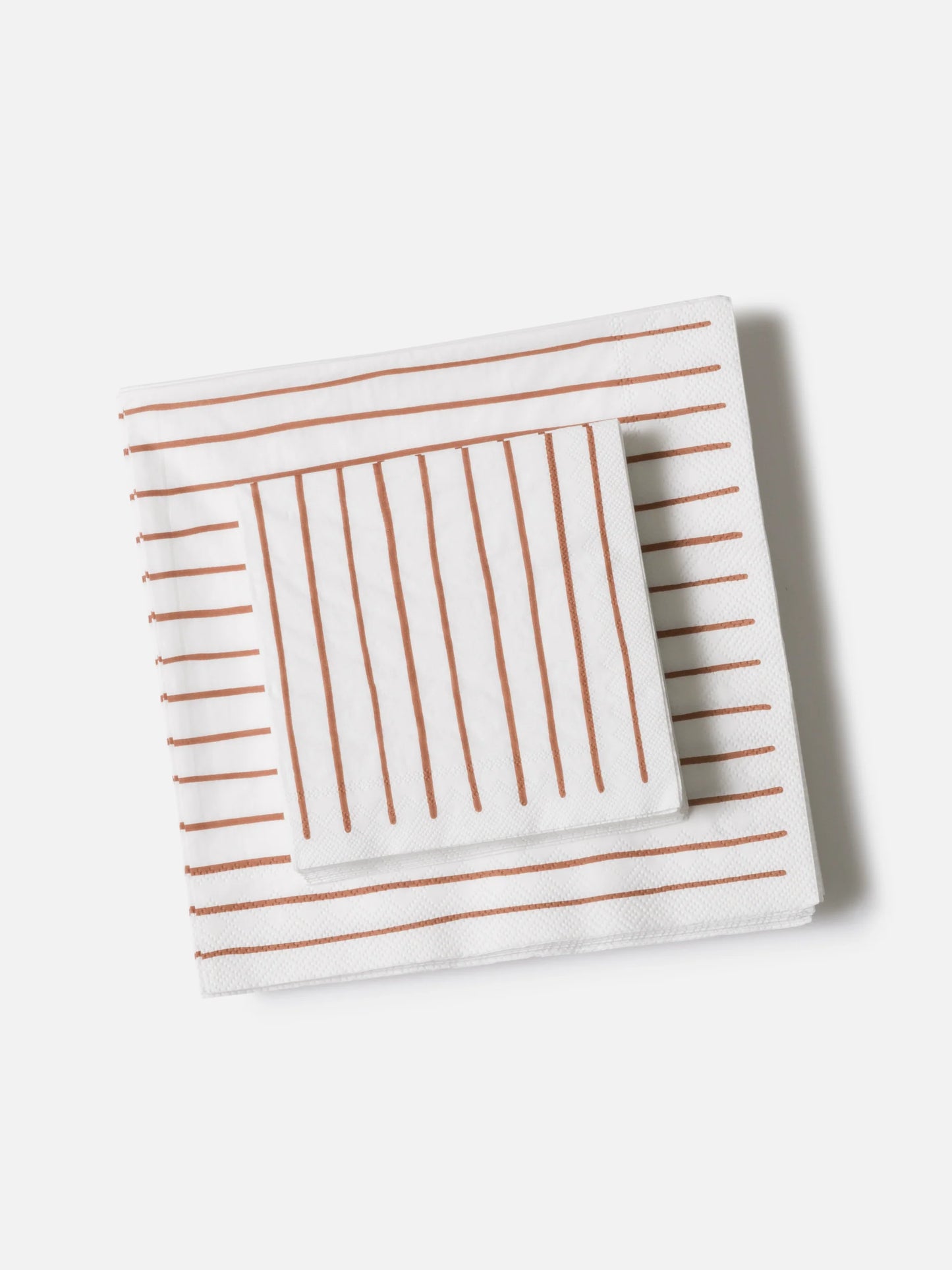 Citta Stripe White Brick Cocktail Napkins