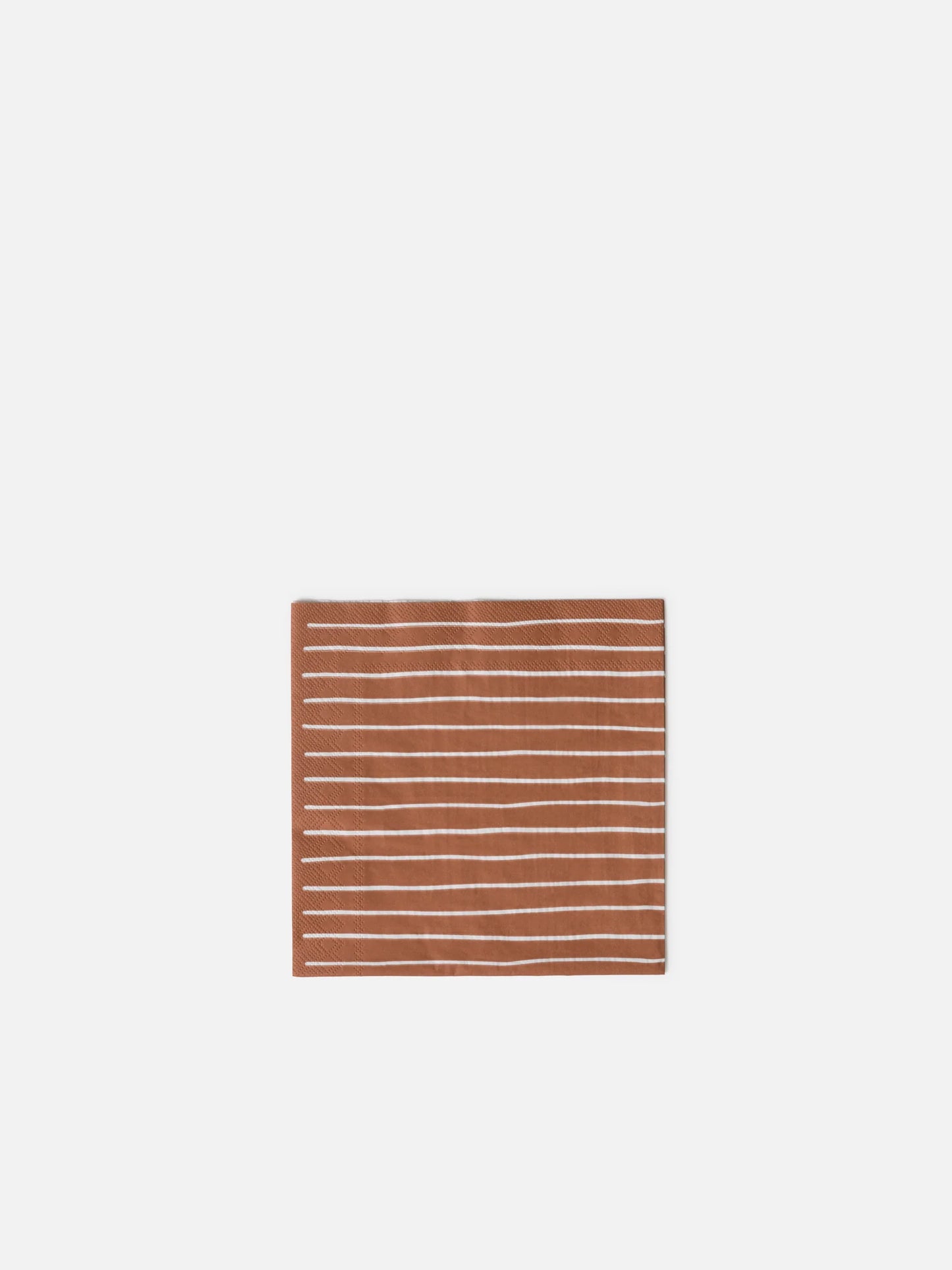 Citta Stripe Brick White Dinner Napkins