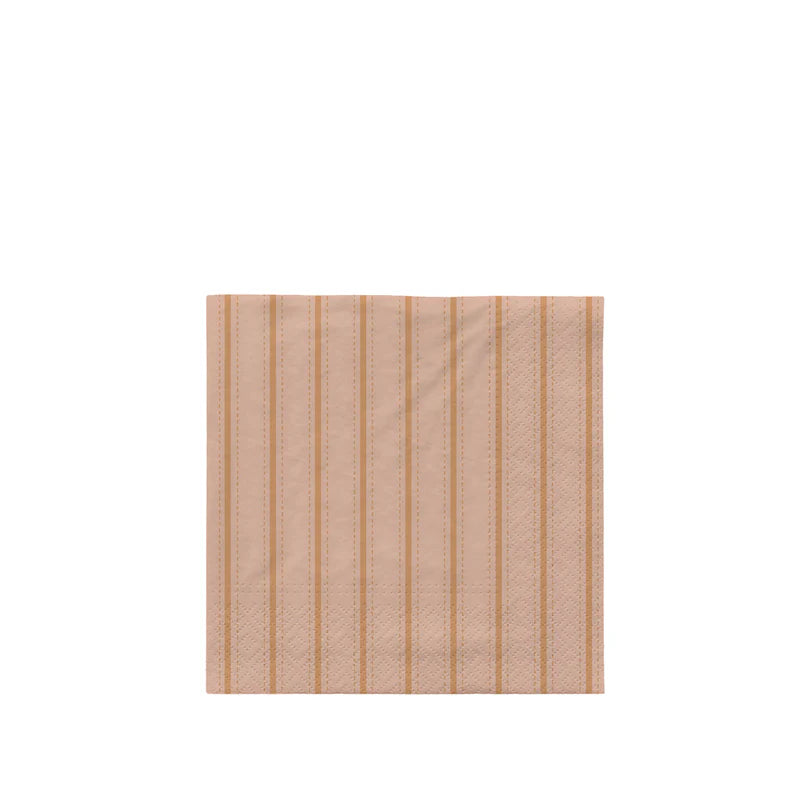 Broste Copenhagen Dolly Soft Pink Cinnamon Sand Luncheon Napkins