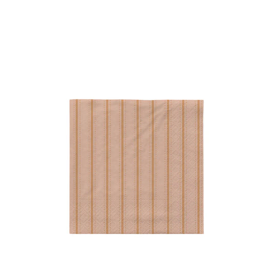 Broste Copenhagen Dolly Soft Pink Cinnamon Sand Luncheon Napkins
