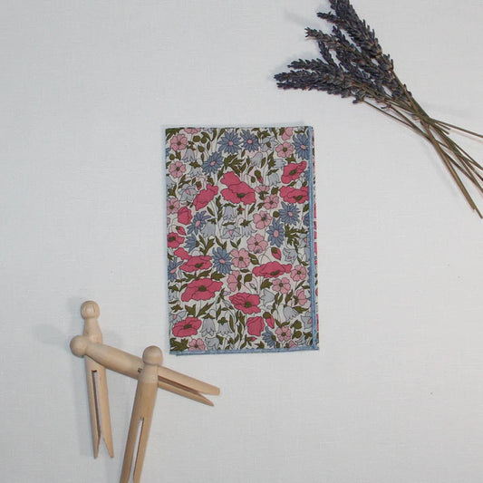 Little Acorn Poppy & Daisy Pink/Blue Liberty Hankie