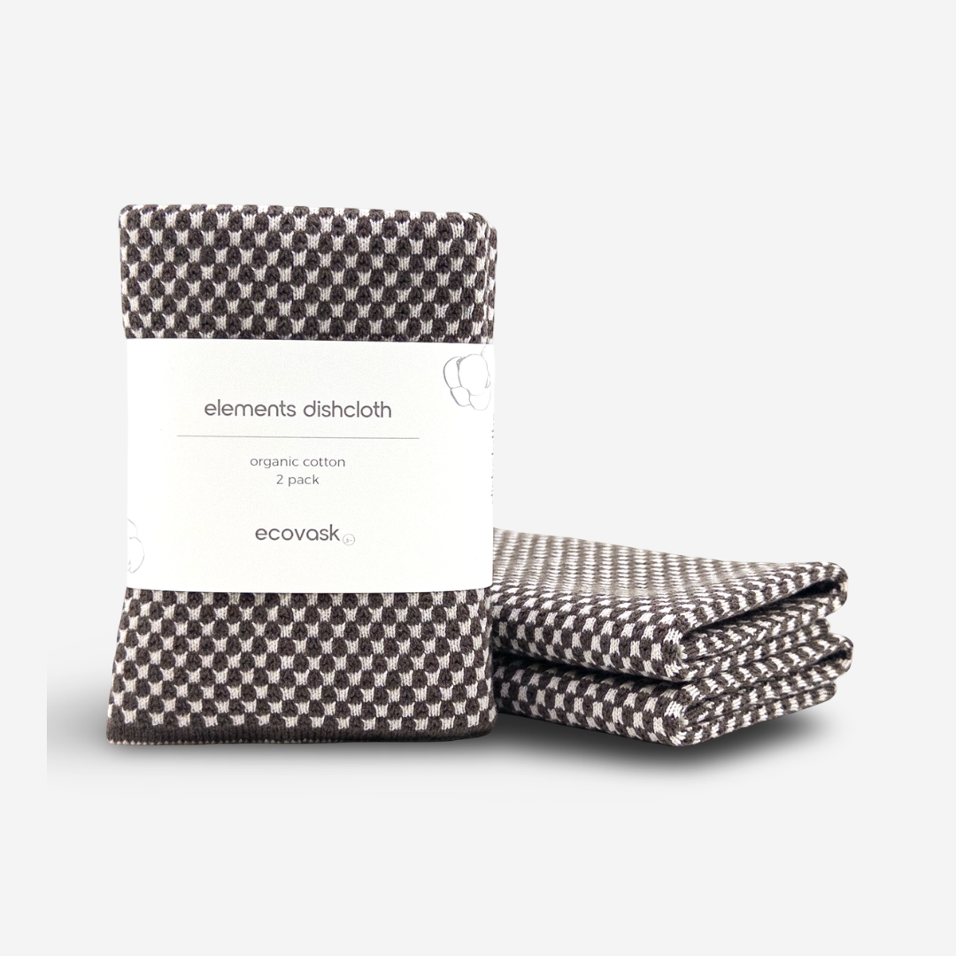 Ecovask Elements Dishcloth 2pk Kiwi