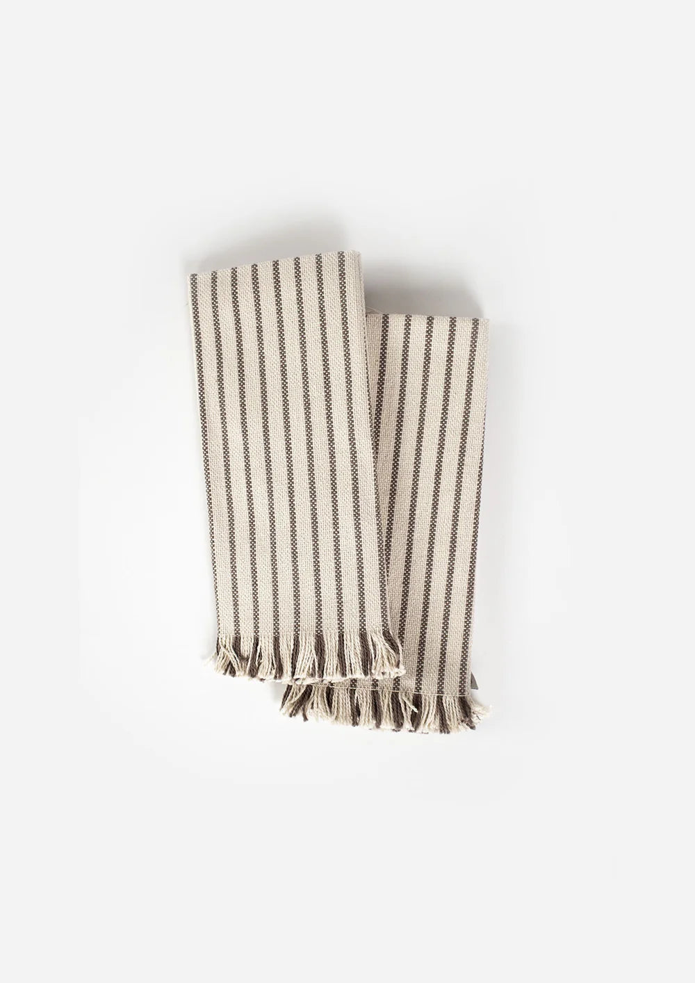 Broste Copenhagen Elouise Placemats White/Taupe set/2