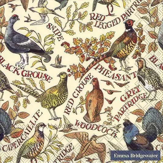 Emma Bridgewater Game Birds Cocktail Napkins