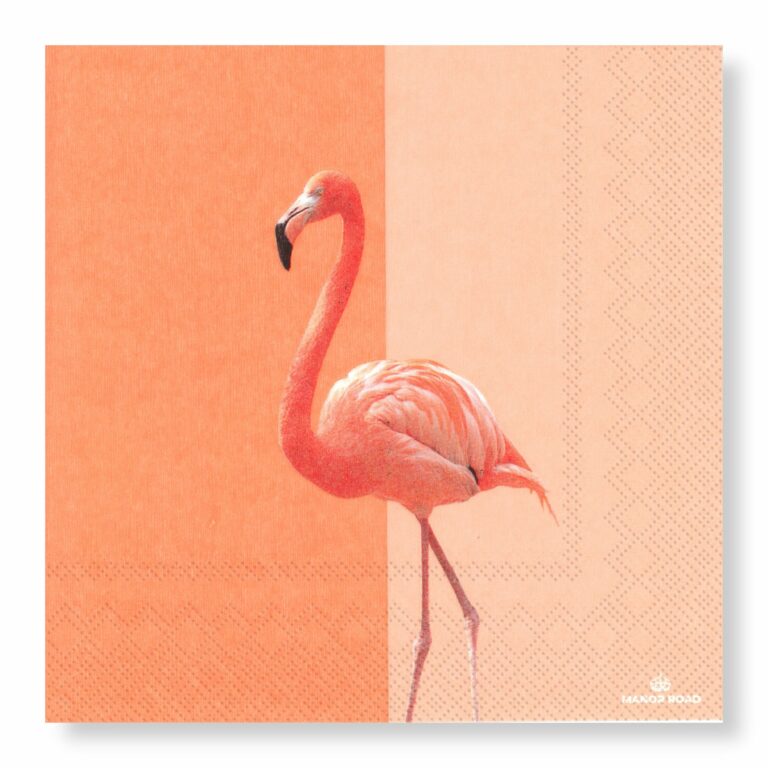 Manor Road Flamingo Luncheon Napkins