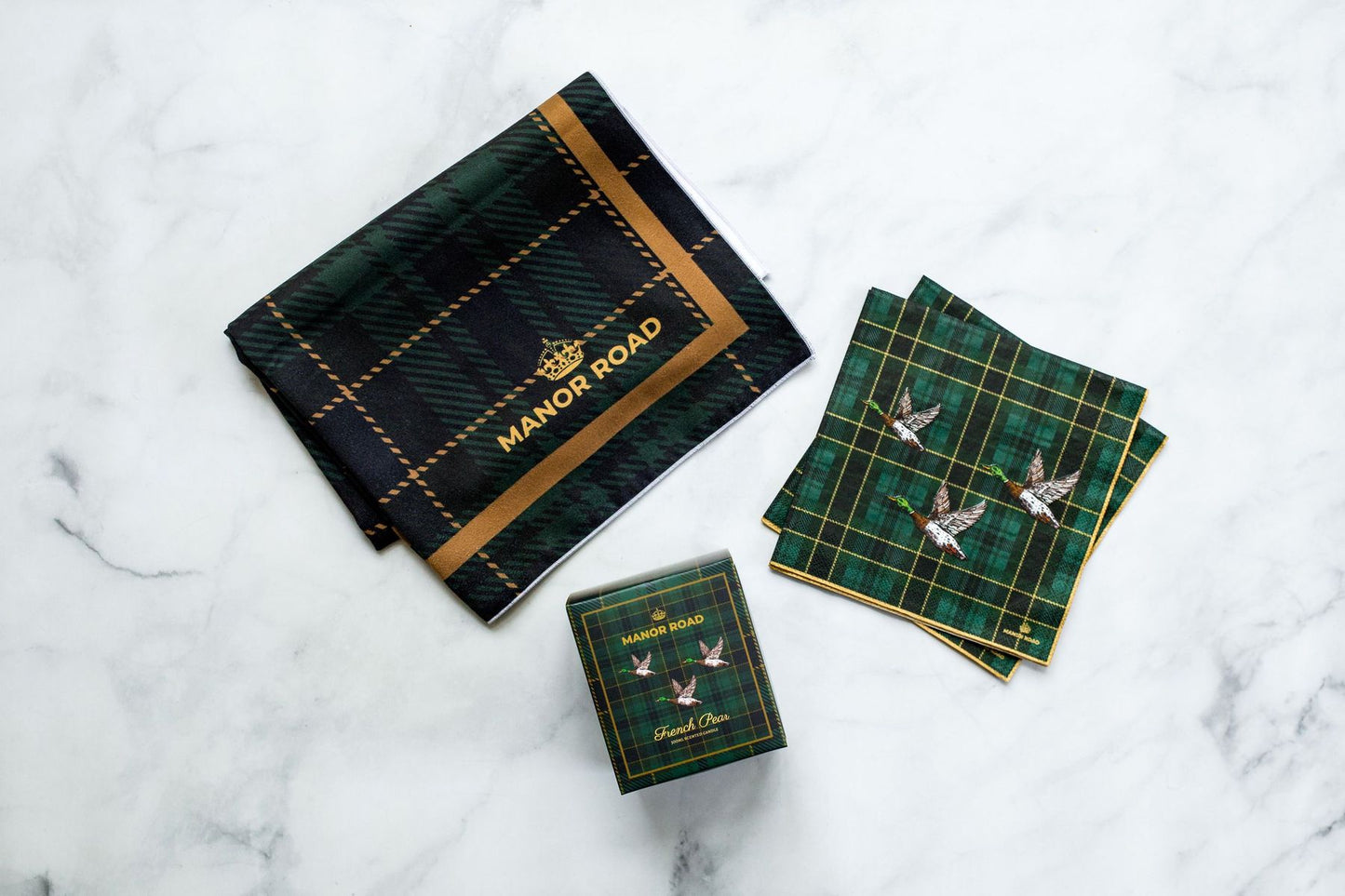 Manor Road Flying Mallards Microfiber Tea Towel