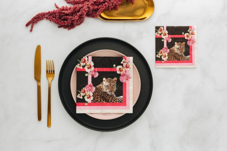 Manor Road Framed Jungle Luncheon Napkins