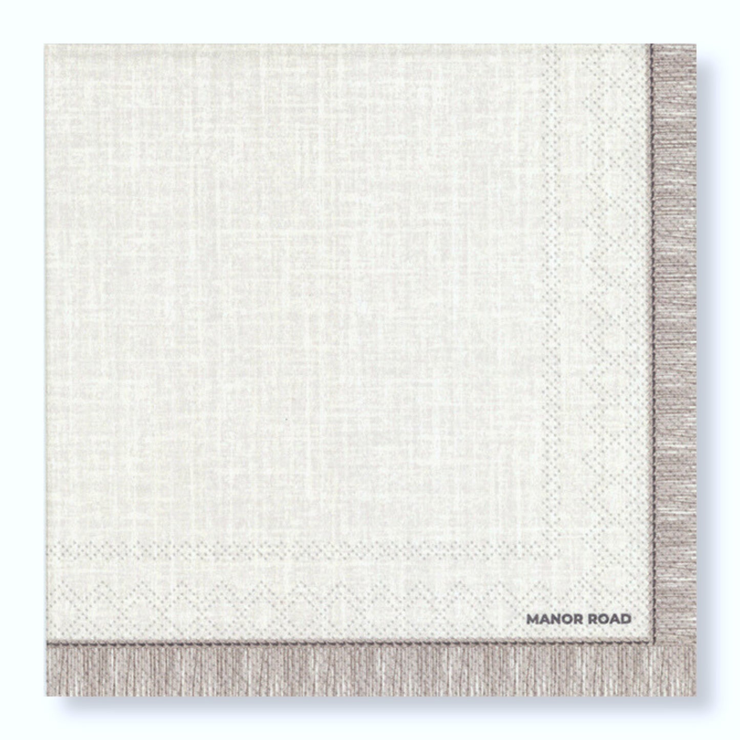 Manor Road Fringed Beige Dinner Napkins