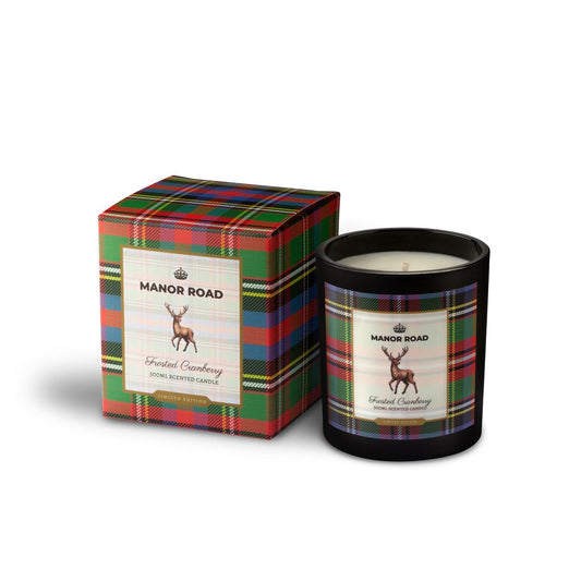 Manor Road Frosted Cranberry Candle