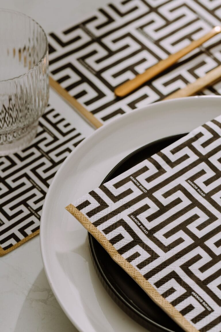 Manor Road Geolux Cocktail Napkins