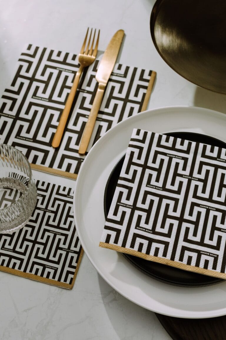 Manor Road Geolux Dinner Napkins