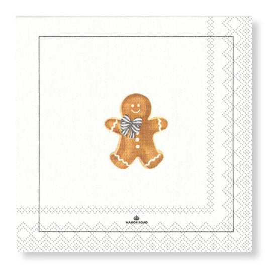 Manor Road Gingerbread Man Cocktail Napkins