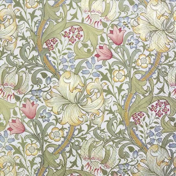 V&A Morris & Co Golden Lily Luncheon Napkins