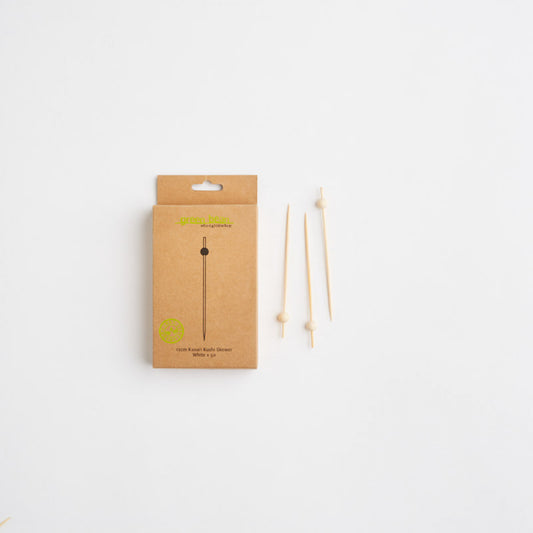 Green Bean Kazari Kushi Skewer White 50pk