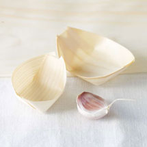 Green Bean Wooden Boat Dish Baby 25pk