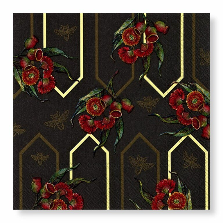 Manor Road Gumnut Wallpaper Cocktail Napkins