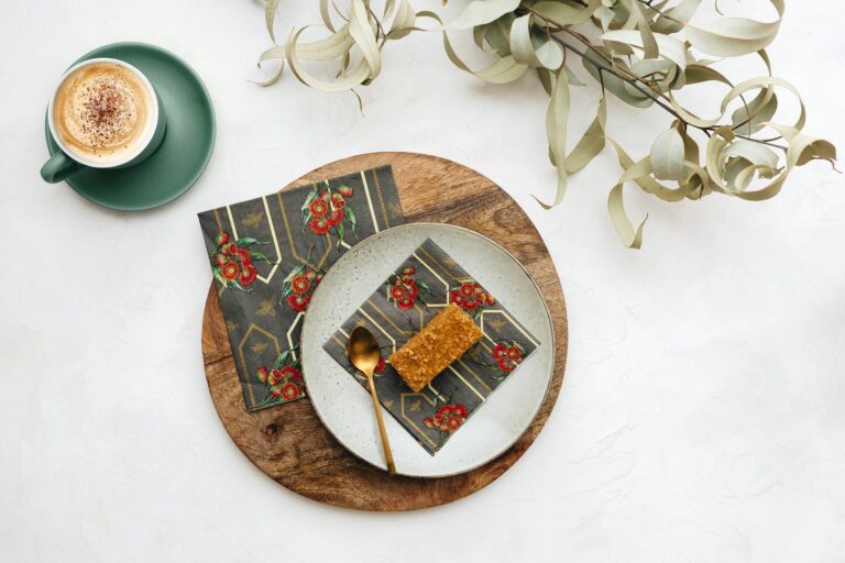 Manor Road Gumnut Wallpaper Cocktail Napkins