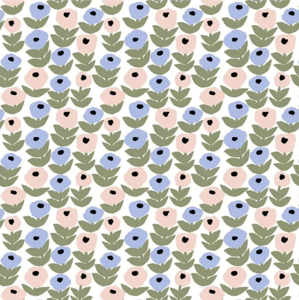Havi Flora Light Blue Cocktail Napkins