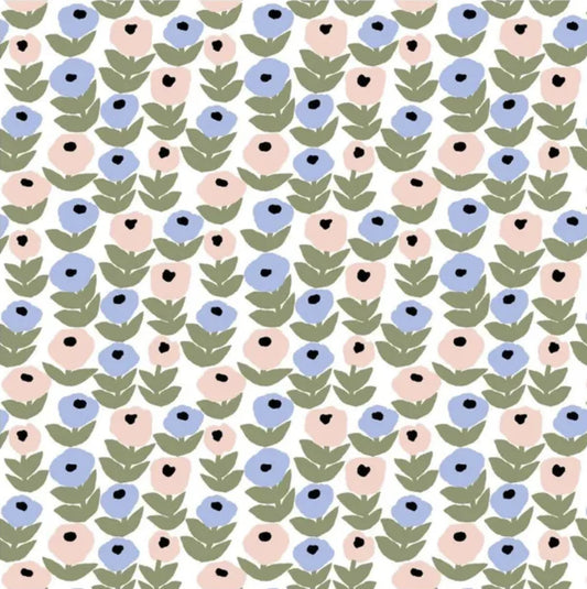 Havi Flora Light Blue Cocktail Napkins