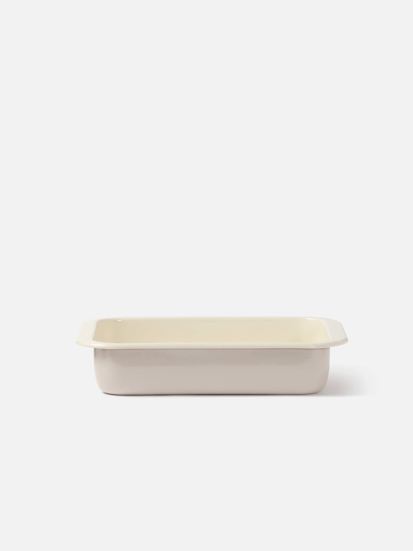 Citta Enamel Baking Tray Light Grey/Cream Large