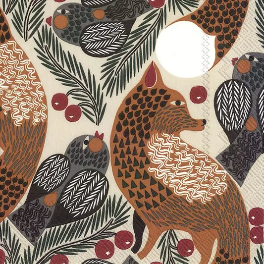 Marimekko Ketunmarja Linen Luncheon Napkins