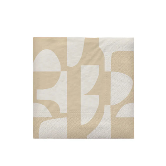 Broste Copenhagen Lara Beige Luncheon Napkins