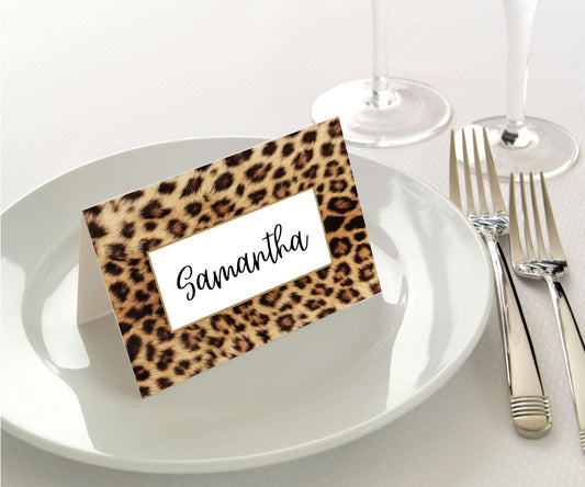 Manor Road Leopard Placecards