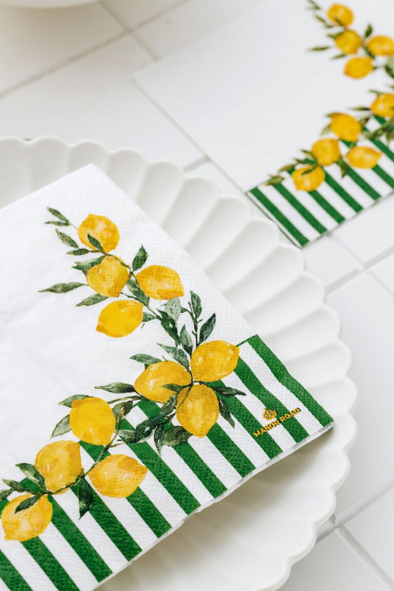 Manor Road Limoncello Cocktail Napkins