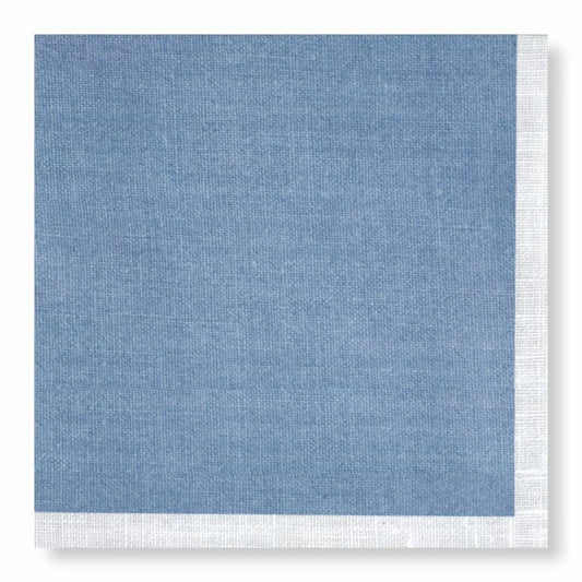 Manor Road Linen Blue Dinner Napkins