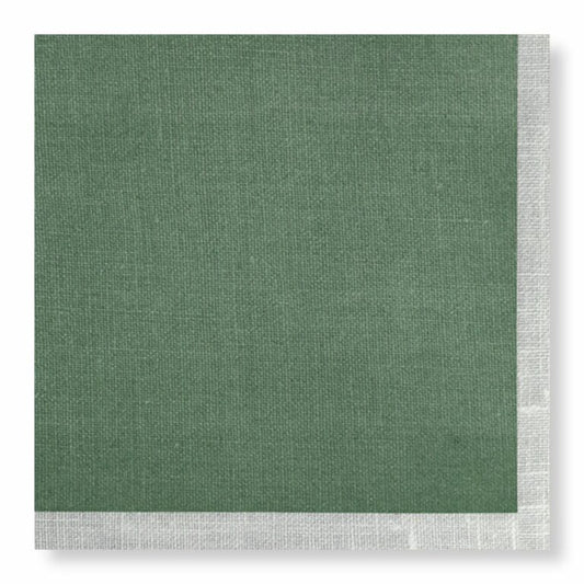 Manor Road Linen Green Dinner Napkins
