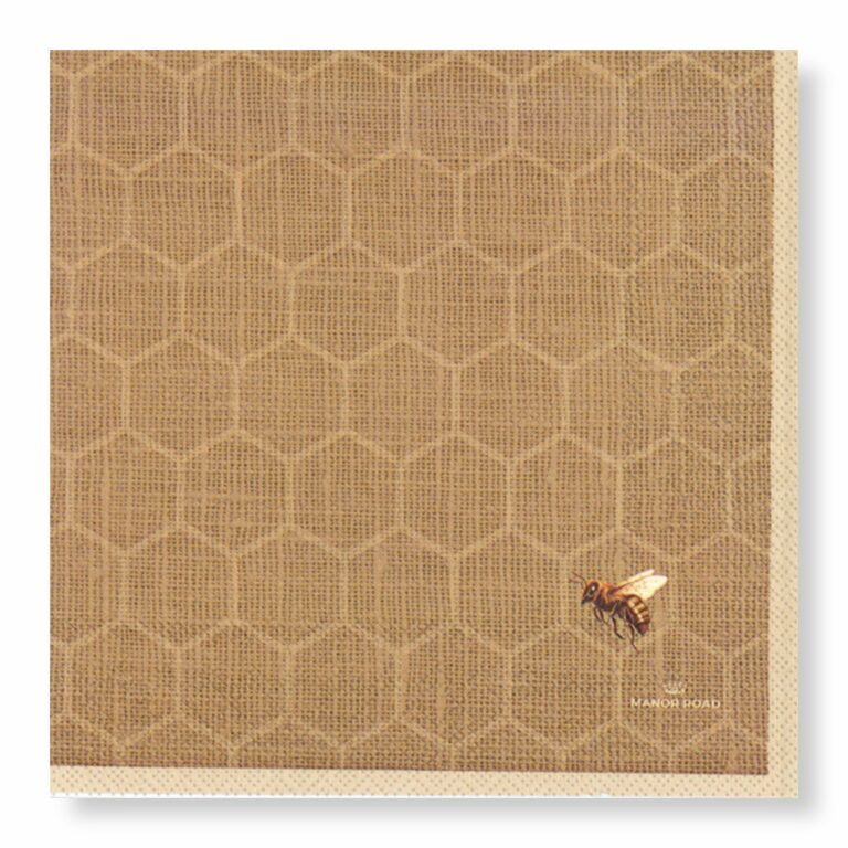 Manor Road Linen Honeycomb Cocktail Napkins