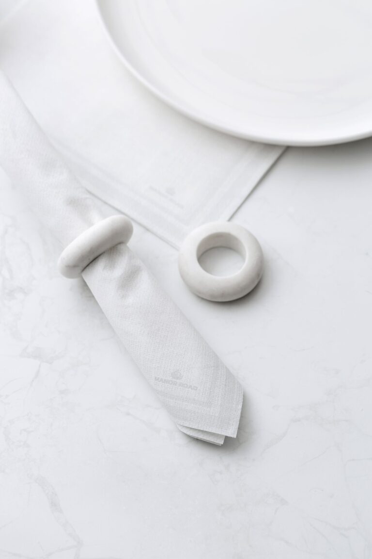 Manor Road Linen Luxe White Dinner Napkins