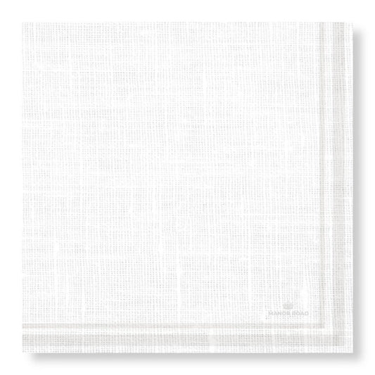 Manor Road Linen Luxe White Dinner Napkins