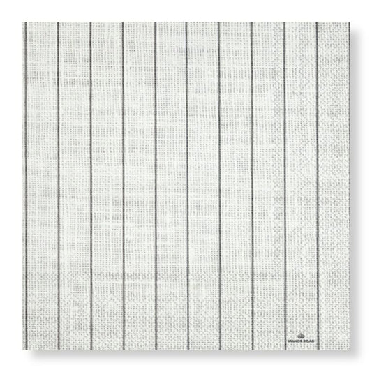 Manor Road Linen Pinstripe Cocktail Napkins