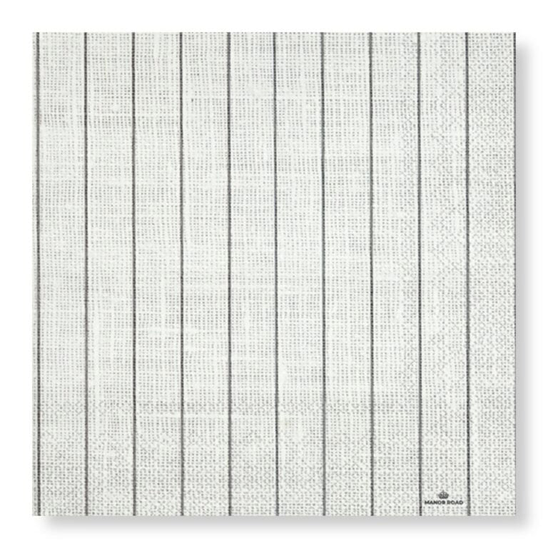 Manor Road Linen Pinstripe Luncheon Napkins