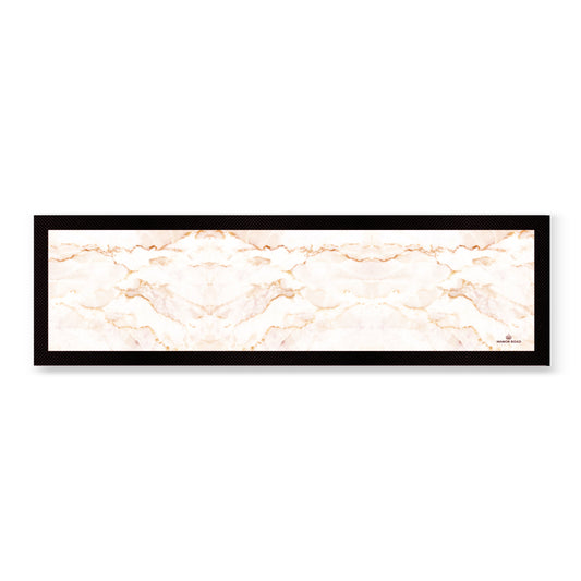 Manor Road Beige Marble Large Bar Mat