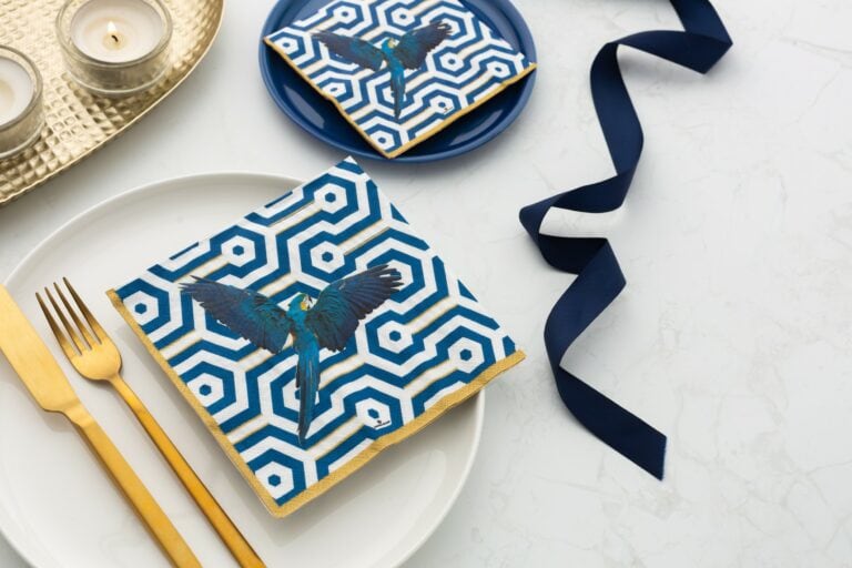 Manor Road Macaw Luncheon Napkins