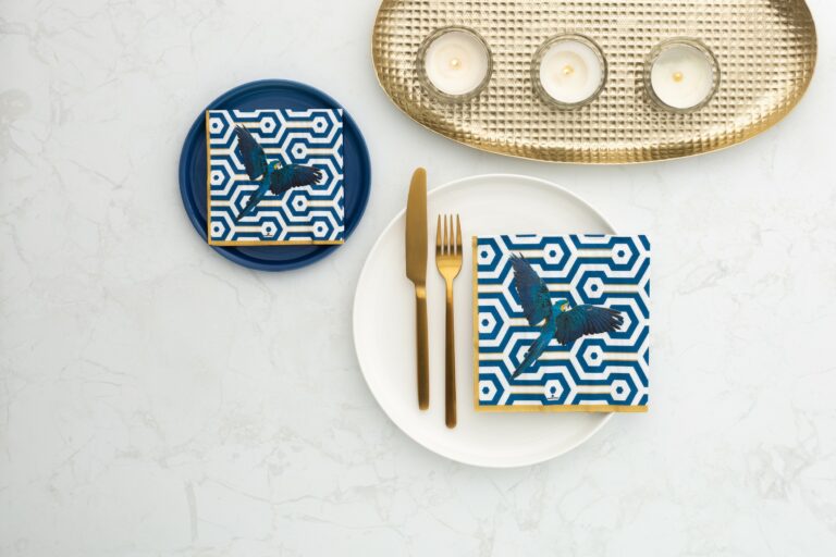 Manor Road Macaw Luncheon Napkins